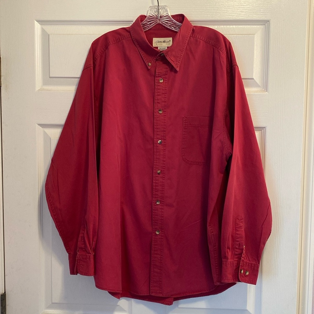 Eddie Bauer Mens Button Down Shirt XL